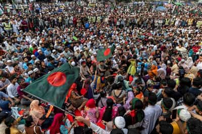 Image for Bangladesh vows democratic renewal on first anniversary of Hasina's overthrow