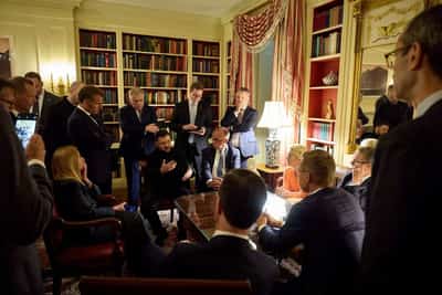 Image for European leaders mull new sanctions on Putin, UK government says