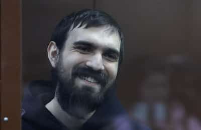 Image for Russian comedian accused of telling offensive joke about Ukraine war veteran is jailed for nearly six years