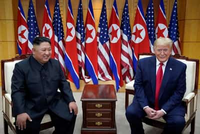 Image for Trump says he will 'get the conflict solved with North Korea'