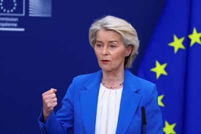 Image for 'Swift work to be done' after call with Hungary's Magyar, EU's von der Leyen says