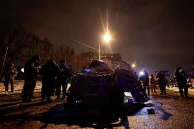 Image for Russian drones, missiles pound Ukraine before Zelenskiy-Trump meeting