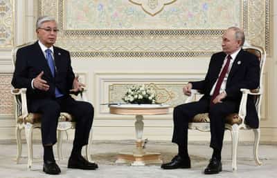 Image for Putin and Kazakhstan's Tokayev to discuss gas projects and US oil sanctions, Kremlin says