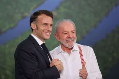 Image for France's Macron invites Brazil's Lula to G7 summit in June