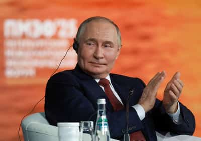 Image for Putin says Russia has told Israel there's no evidence Iran wants nuclear weapons, Sky News Arabia reports