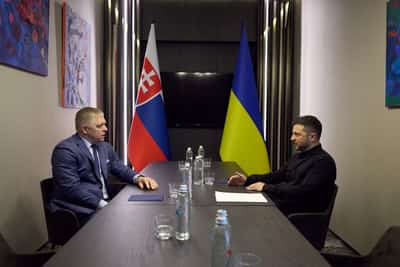 Image for Zelenskiy, Fico discuss Ukraine's EU accession