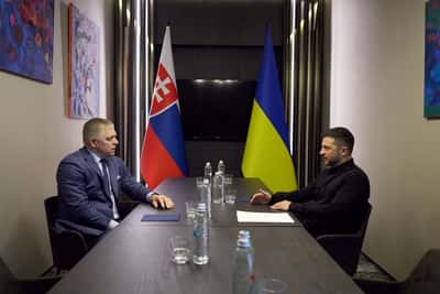 Image for Zelenskiy, Fico discuss Ukraine's EU accession