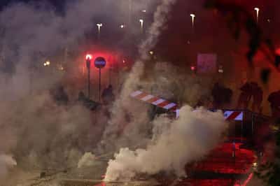 Image for Clashes at pro-Palestinian march against Italy v Israel World Cup qualifier