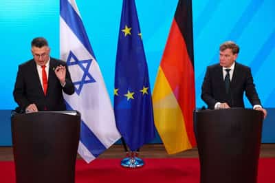Image for German foreign minister tells Israel to allow more aid into Gaza
