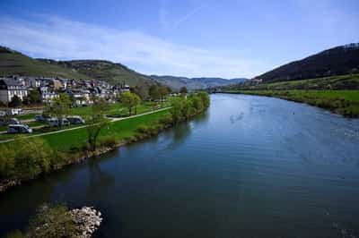 Image for Freight shipping on Mosel river in Germany blocked after accident