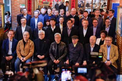 Image for 'People's dad' Jensen Huang praises, pushes Nvidia suppliers on mobbed Taiwan visit