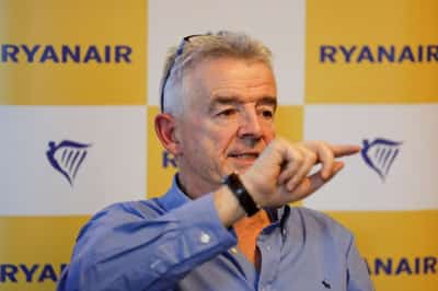 Image for Ryanair December bookings slightly ahead of year ago, CEO O'Leary says