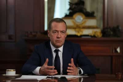 Image for Russia's Medvedev says world should be alarmed if nuclear arms control treaty expires