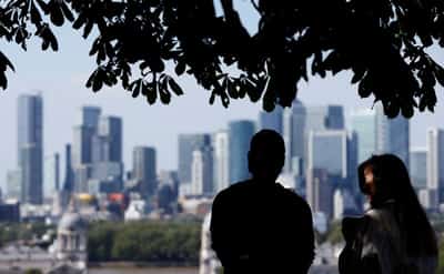 Image for UK business downturn eases despite worsening factory woes, PMI shows