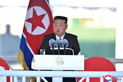 Image for North Korean leader Kim Jong Un condemns warship accident as 'criminal'