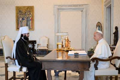 Image for Pope Leo discusses war in Ukraine with Russian Orthodox Church official