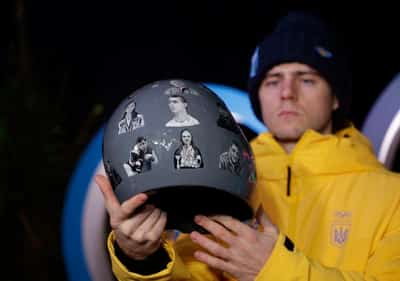 Image for Olympics-Skeleton-Ukrainian Heraskevych disqualified for helmet depicting war dead