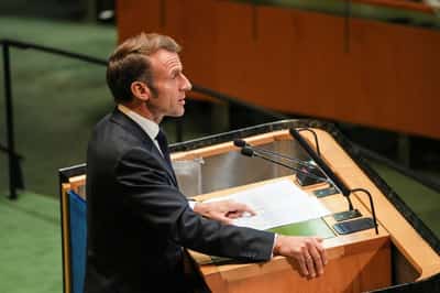 Image for Macron says Trump should stop Gaza war if he wants Nobel peace prize