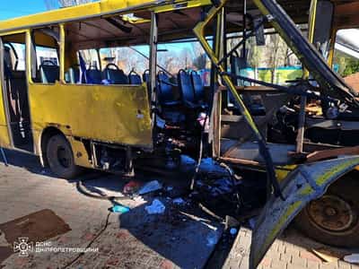 Image for Russian drone hits city bus, kills 3 people in Ukraine's Dnipro region, officials say