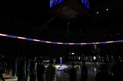 Image for Basketball-Heckler interrupts US anthem at NBA London game with Greenland protest