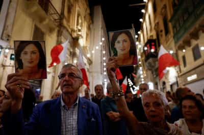 Image for Two men jailed for life for procuring bomb that killed Malta journalist