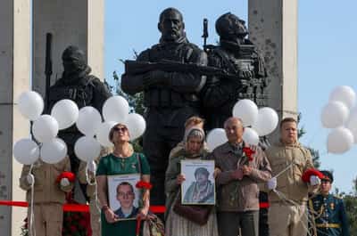 Image for Russia unveils monument to Ukraine war dead outside St Petersburg
