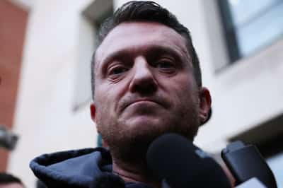 Image for British far-right activist Tommy Robinson visits US State Department