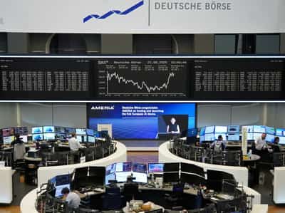 Image for European shares close at five-month highs after Powell hints at September rate cut