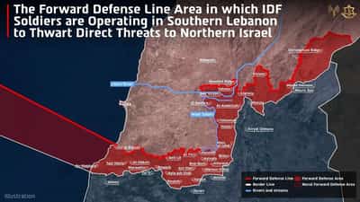 Image for Israeli military publishes map of south Lebanon territory under its control