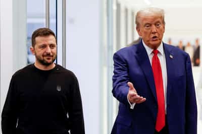 Image for Ukraine steps up Trump charm effort with Nobel overtures