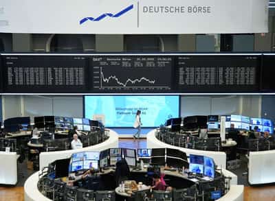 Image for Europe stocks gain on healthcare, luxury amid US shutdown watch