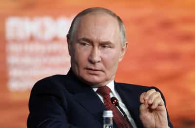 Image for Putin says he is worried when asked if he is concerned world is heading towards World War Three