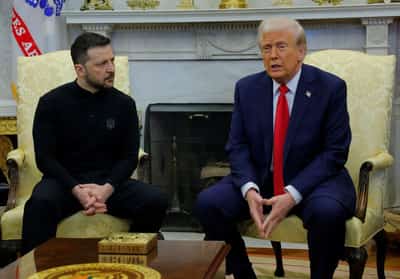 Image for Trump says he received letter from Zelenskiy saying Ukraine ready for dialogue