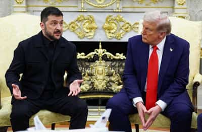 Image for Zelenskiy says he's open to election in Ukraine, if safe