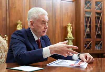 Image for Russian air defence units destroy two drones headed for Moscow, mayor says