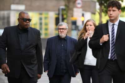 Image for Brother of Oasis' Liam and Noel Gallagher in UK court on rape charge