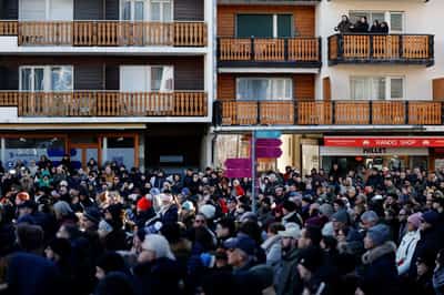 Image for Stunned Swiss Alpine resort seeks solace together after deadly bar fire