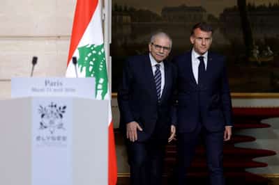 Image for France's Macron vows to help Lebanese prepare negotiations with Israel