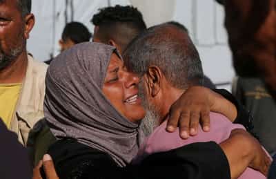 Image for Crush at Gaza aid site kills at least 20, GHF blames armed agitators