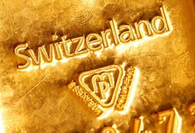 Image for Swiss surplus hit by gold export swings on Trump tariff fears
