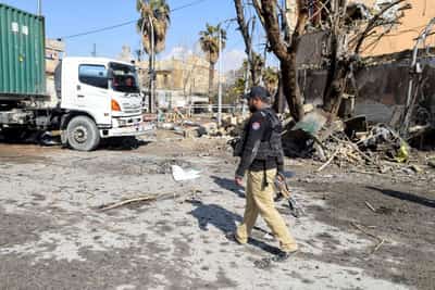 Image for Pakistan forces kill 145 militants in two-day battle after wave of attacks