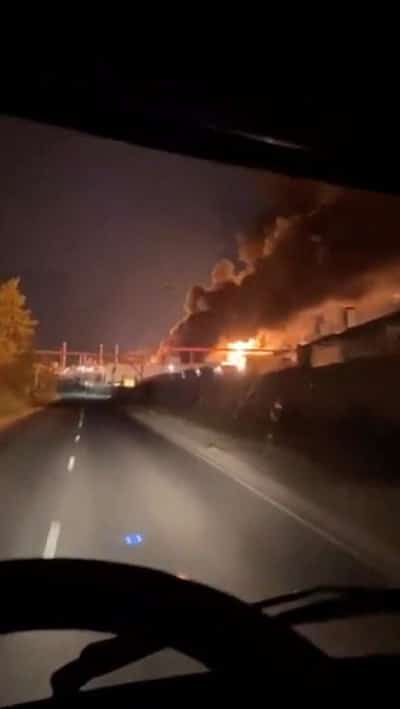 Image for Ukraine says it struck oil refinery in Russia's Saratov region