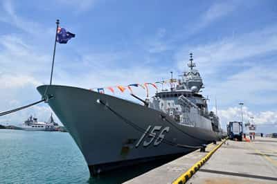Image for Australian warship transits Taiwan Strait, tracked by China's navy