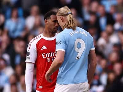 Image for Soccer-Haaland seals crucial win for Man City over Arsenal in title showdown