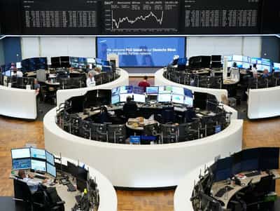 Image for European shares see monthly declines as markets eye trade developments