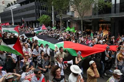 Image for Australia pro-Palestinian rally draws tens of thousands, scepticism on ceasefire
