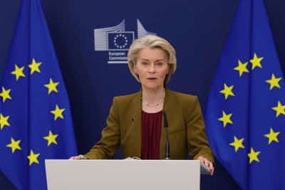 Image for Ukraine's borders cannot be changed by force or army reduced -EU's von der Leyen
