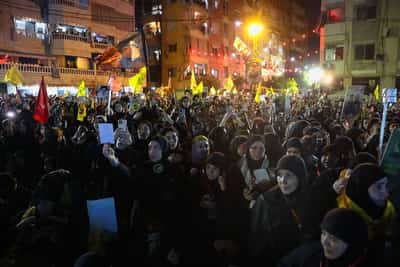 Image for Hezbollah marks year since Israel killed veteran leader Nasrallah