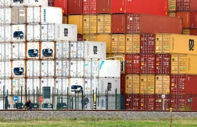 Image for EU trade surplus shrinks 60% as US exports fall due to tariffs